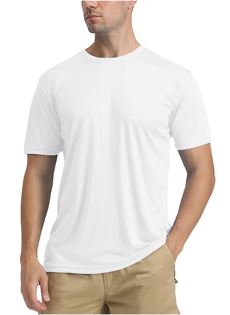 VUCATIN Men Women UPF 50+ Sun Protection Short Sleeve Tees for Summer Breathable and Quick-Drying Round Neck Clothing Sports Outdoor Sun Protection Short Sleeves T-Shirt  - Image 1
