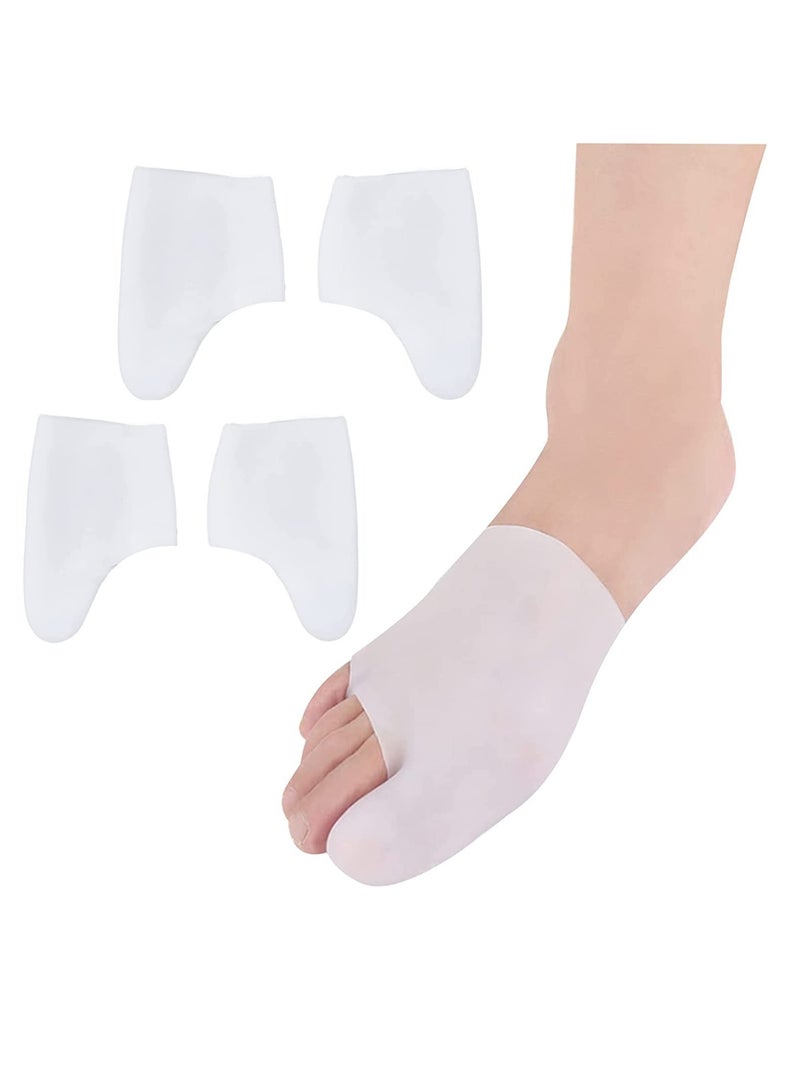 Zikra Silicone Gel Sock Pads with Breathable, Toe Protectors for Ballet Dance Shoe Toe Pads, Big Toe Protection Cushion for Ball of Foot (2 Pair) - Image 1