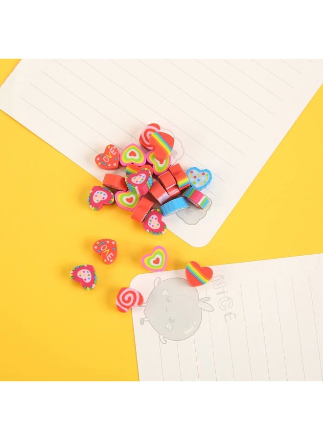 MGTECH 300Pcs Heart Mini Erasers for Kids Bulk, Small Cute Pencil Erasers for Valentines Day Gifts Classroom School Rewards Party Favors - Image 4