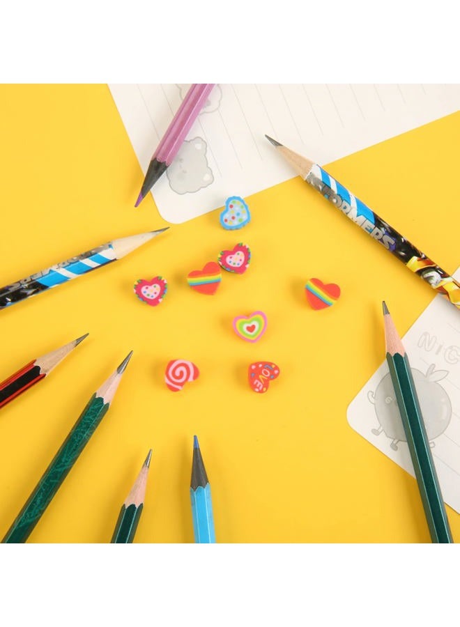 MGTECH 300Pcs Heart Mini Erasers for Kids Bulk, Small Cute Pencil Erasers for Valentines Day Gifts Classroom School Rewards Party Favors - Image 3