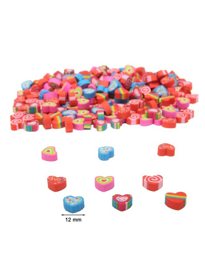 MGTECH 300Pcs Heart Mini Erasers for Kids Bulk, Small Cute Pencil Erasers for Valentines Day Gifts Classroom School Rewards Party Favors - Image 2