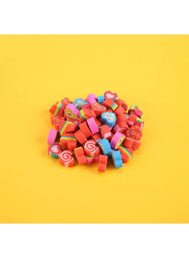 MGTECH 300Pcs Heart Mini Erasers for Kids Bulk, Small Cute Pencil Erasers for Valentines Day Gifts Classroom School Rewards Party Favors - Image 5
