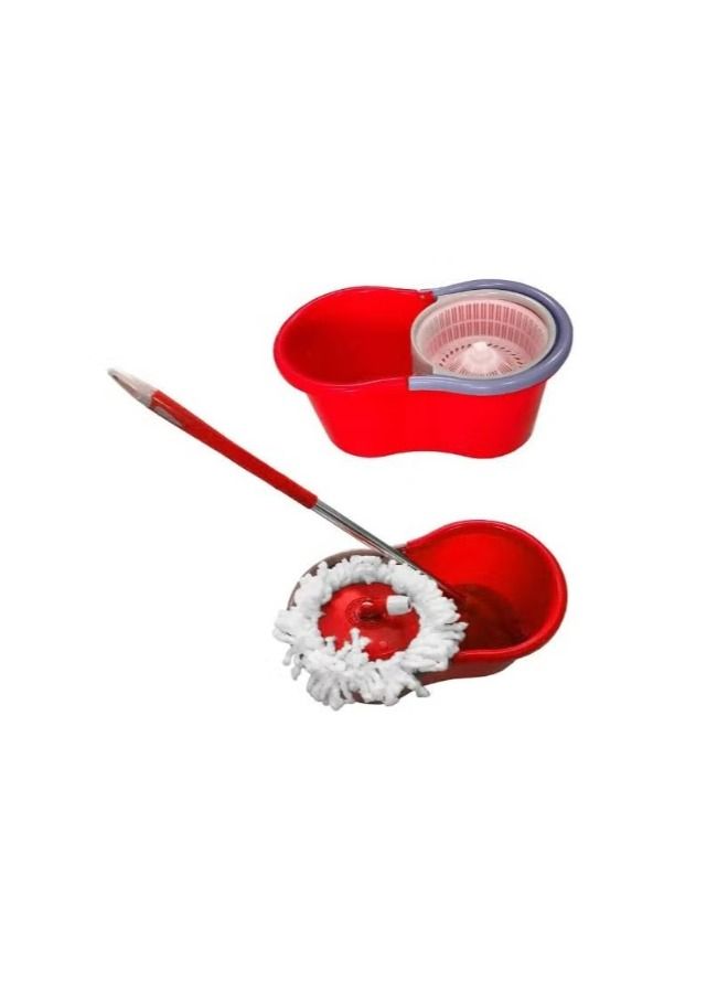 360° Rotating Magic Spin Floor Mop Bucket Set Microfibre For Clean - Image 2
