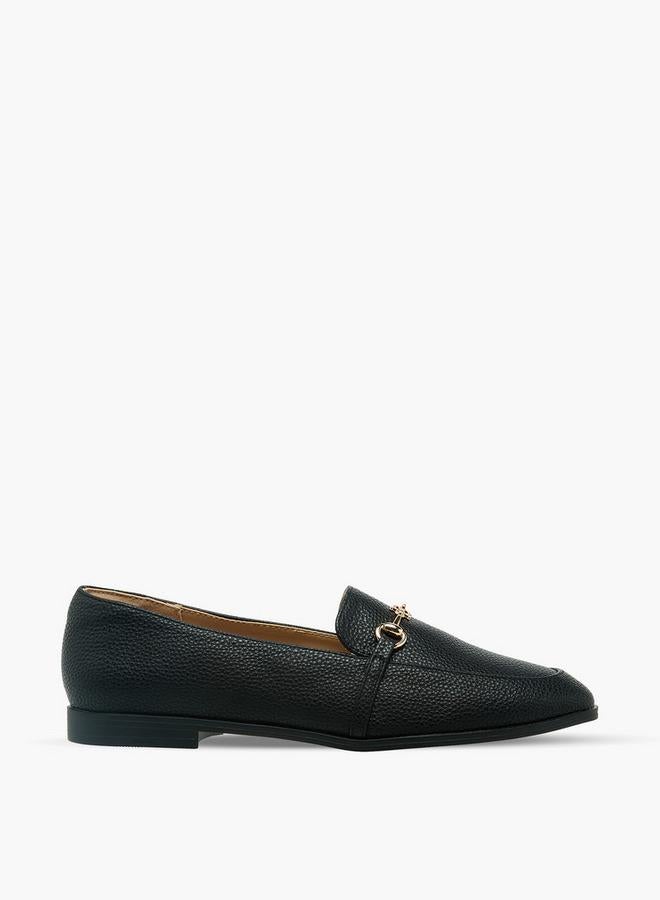 Flora Bella By Shoexpress Women Textured Slip-On Loafers - Image 3