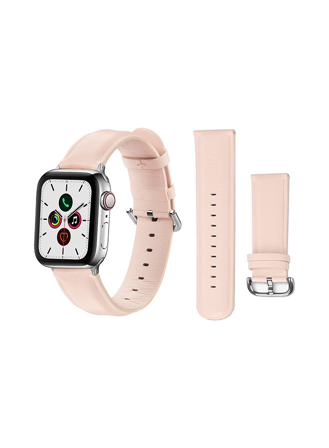 بيرفيي سوار بديل لساعات أبل سيريز 5/4/3/2/1 مقاس 40/38 مم وردي - Image 2