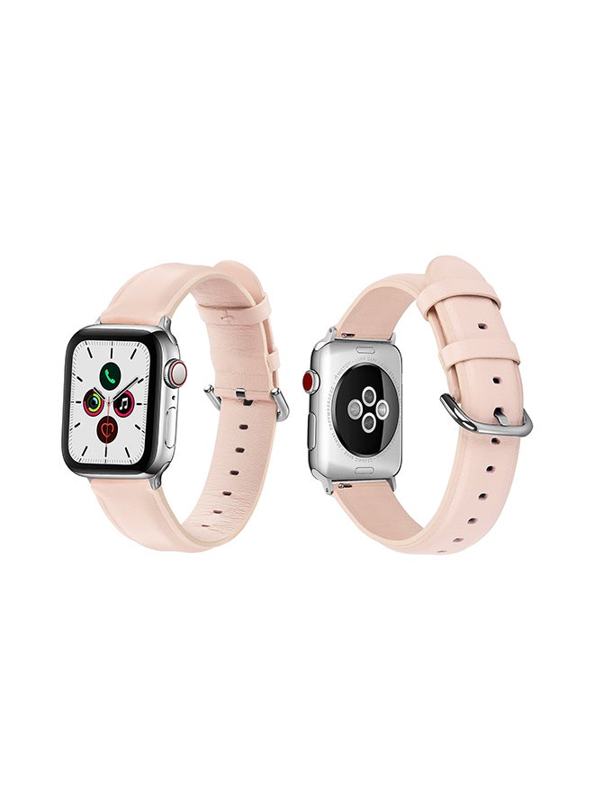 بيرفيي سوار بديل لساعات أبل سيريز 5/4/3/2/1 مقاس 40/38 مم وردي - Image 1