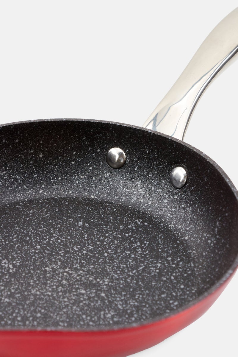 ibili Aluminium Rock Frying Pan 22 cm, Red  - Image 4