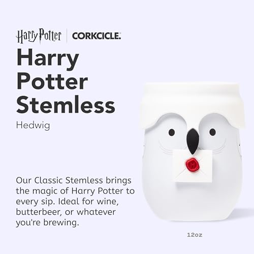 Corkcicle Stemless Insulated Wine Glass Tumbler Beverages Cold 6 Hot 3 Hours Stainless Steel EasyGrip Summer Drinkware Gift Keeps Drinks Ice 12 oz Hedwig - Image 3