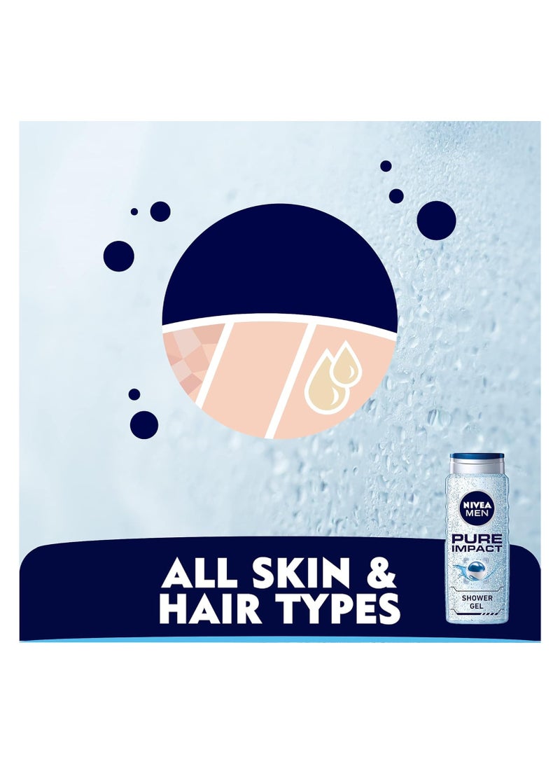 Nivea Pure Impact Shower Gel 500ml - Image 5