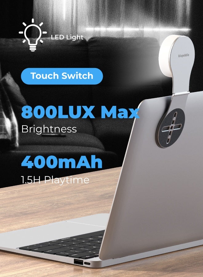 blupebble Lumi Mag Magnetic Aluminium Phone Stand with Built-in LED Light – Adjustable MagSafe Desk Holder for iPhone 16/15/14/13 Series, Charging-Compatible - Image 2