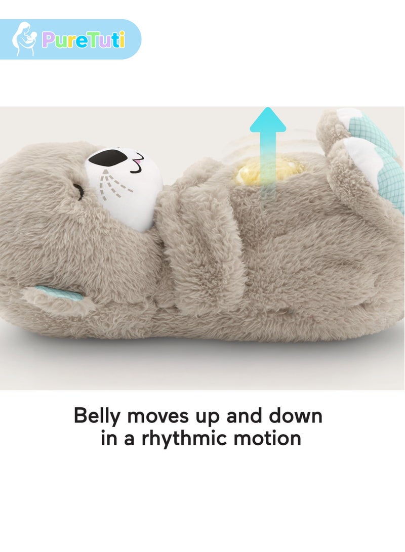 PureTuti Bear Plush Sleep Soother Toy with Music Lights & Breathing Motion, Machine Washable and Portable Baby Toy for Newborns 0+ Months, 4 AA Natteries Need (No Batterises Include)Newborn must haves,Nursery - Image 2