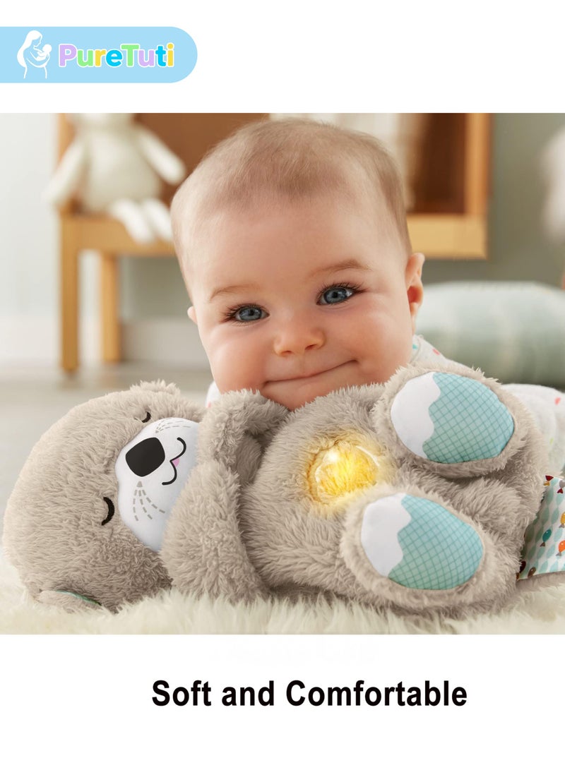PureTuti Bear Plush Sleep Soother Toy with Music Lights & Breathing Motion, Machine Washable and Portable Baby Toy for Newborns 0+ Months, 4 AA Natteries Need (No Batterises Include)Newborn must haves,Nursery - Image 5