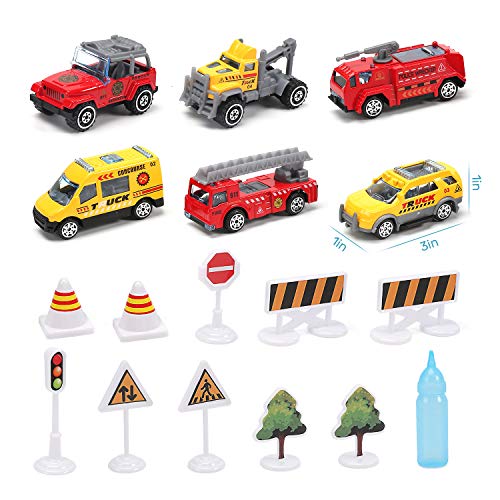 CUTE STONE Toy Airplane with Smoke, Lights & Sounds, Friction Powered Plane Toy with Mini Cars for Kids, Great Christ Gift for Boys and Girls - Image 4