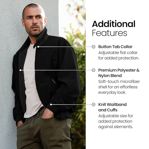 Weatherproof Garment Co. Men's Microfiber Classic Jacket, Black, XXLarge - Image 5