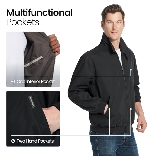 Weatherproof Garment Co. Men's Microfiber Classic Jacket, Black, XXLarge - Image 4