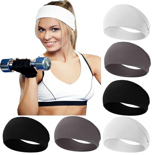 RITOPER Workout Wide Headbands, Super Soft Yoga Running Exercise Bands, Elastic Sweat Hair Wraps for Women - Image 1