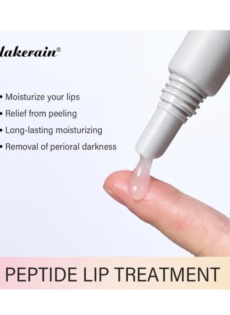 lakerain Peptide Lip Treatment Gel #3 Salted Caramel Moisturizes and Treats Lips Lip Gloss Oil for Plumper and Moisturizer Serum Hydrating Lip Serum for Dry Peeling and Dark Lips Gorgeous Glow 10ml  - Image 2