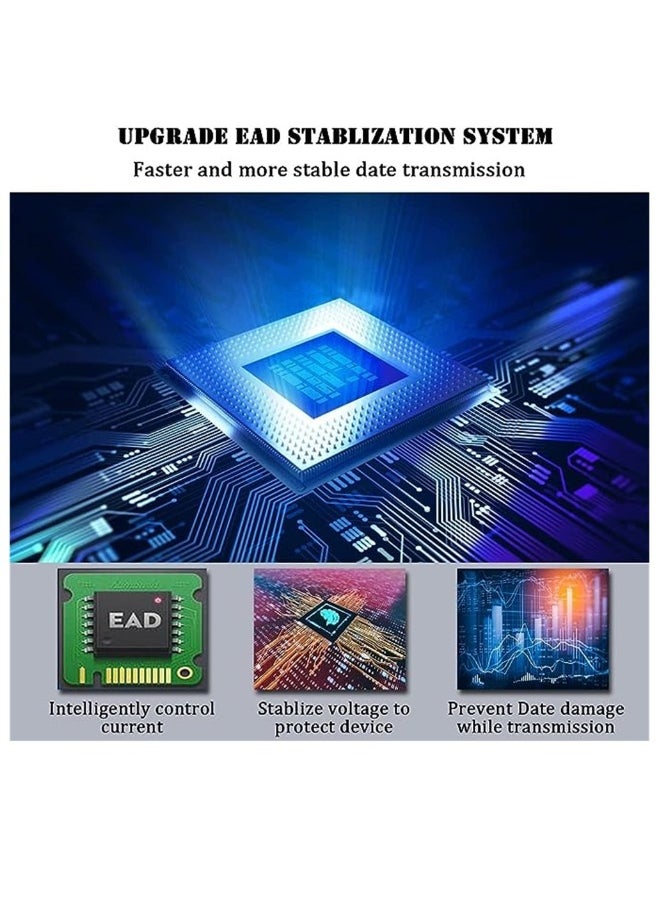 Generic - External CD DVD Drive, Type C USB 3.0 Extended Cable Backup Power Line Portable DVD Player CD/DVD +/-RW Burner Reader for Laptop Desktop PC Apple Mac Macbook Pro Windows 11/10/8/7 / XP Linux OS - Image 1