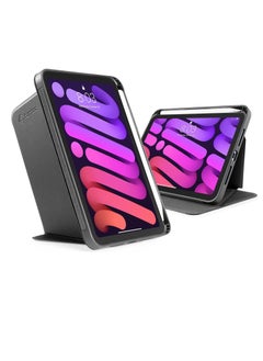 توم توك حافظة عمودية لأجهزة iPad والكمبيوتر اللوحي، غطاء حماية نحيف مضاد للانحناء مع حامل مغناطيسي لأوضاع رسم المناظر الطبيعية، شحن تلقائي، إيقاظ، أسود  - Image 1