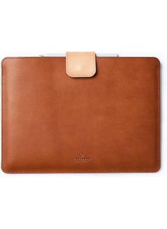 Ipad Pro 12.9 Inch Sleeve Real Leather Ipad Case Cover Bag Padded With Natural Wool Felt Ipad Protective Sleeve Leather Bag Fits Smart Folio Magic Smart Keyboard Pencil Holder.