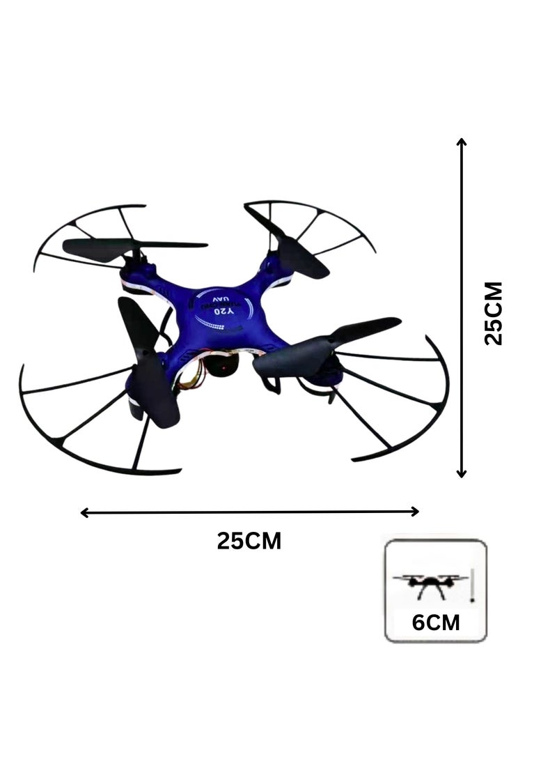 null - RC Quadcopter with One Key Return, 3D Flips, LED Lights, 6 Axis Gyro, Beginner Drone for Kids and Adults (No Camera) - Image 1