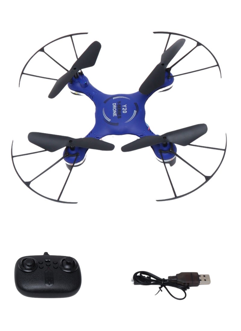 Generic - RC Quadcopter with One Key Return, 3D Flips, LED Lights, 6 Axis Gyro, Beginner Drone for Kids and Adults (No Camera) - Image 1