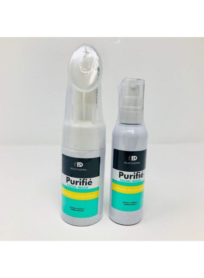 Beautederm Facial Cleanser (Facial Wash) with Pump Brush and Refill Bundle - Image 1