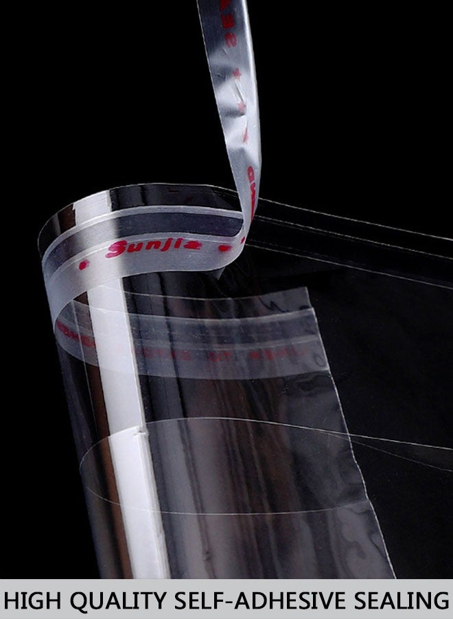 Clear Cellophane Bags Plastic Self Sealing OPP Cellophane Poly Bags Self Adhesive Plastic Bags for Packing Products, Clothes, jewelry，Small Business 15x26cm 200pcs - Image 2