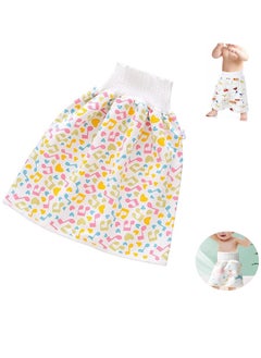 Tanyaz Diaper Skirt Short,Diaper Shorts Baby Pee Training Skirt for Baby Toddler Boy Girl Night Time Sleeping for Sleeping Absorbent Anti-Leakage 0-12 Years Old  - Image 1
