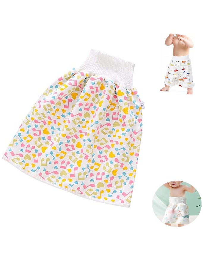 Tanyaz - Diaper Skirt Short,Diaper Shorts Baby Pee Training Skirt for Baby Toddler Boy Girl Night Time Sleeping for Sleeping Absorbent Anti-Leakage 0-12 Years Old - Image 1