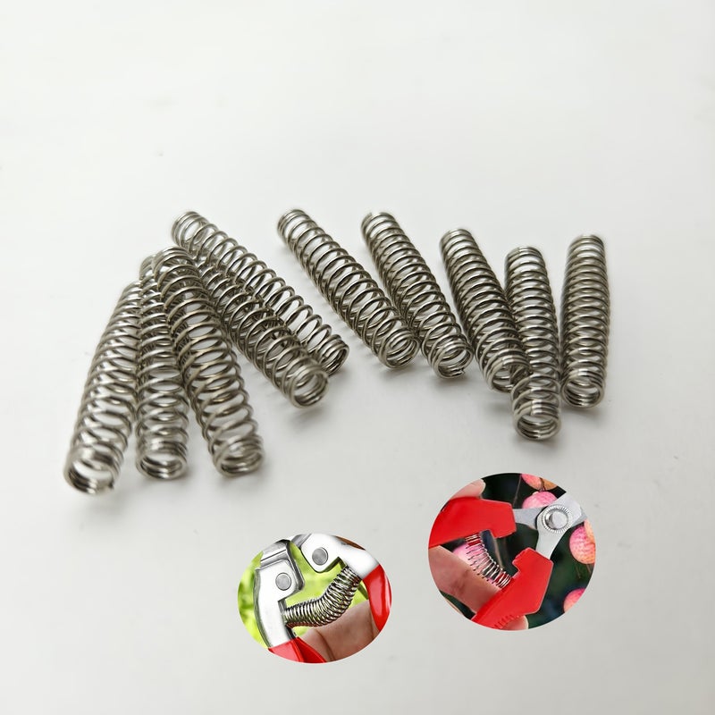 10 Pcs Thin Pattern Shear Spring Suitable For Scissors Replacement Pointed Spring Luo Ding Shear Spring Pagoda Spring - Image 2