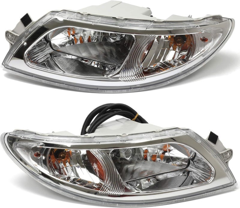 CPOWACE Pair Trucks Front Headlight Assemblies for International 4100 4200 4300 4400 (2001-2016) - Image 1