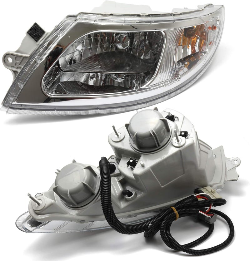 CPOWACE Pair Trucks Front Headlight Assemblies for International 4100 4200 4300 4400 (2001-2016) - Image 3