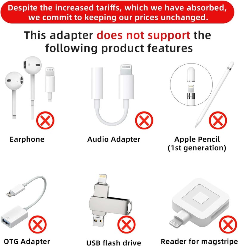 Thousover 4 Pack Lightning to USB C Adapter for iPhone 15/16/17 Pro/17 Pro Max,for iPhone 17/16 Charger,17/16 Accessories,Fast Charging & Data Transfer,USB C Charger Connector Cable,Not for Audio/OTG - Image 2