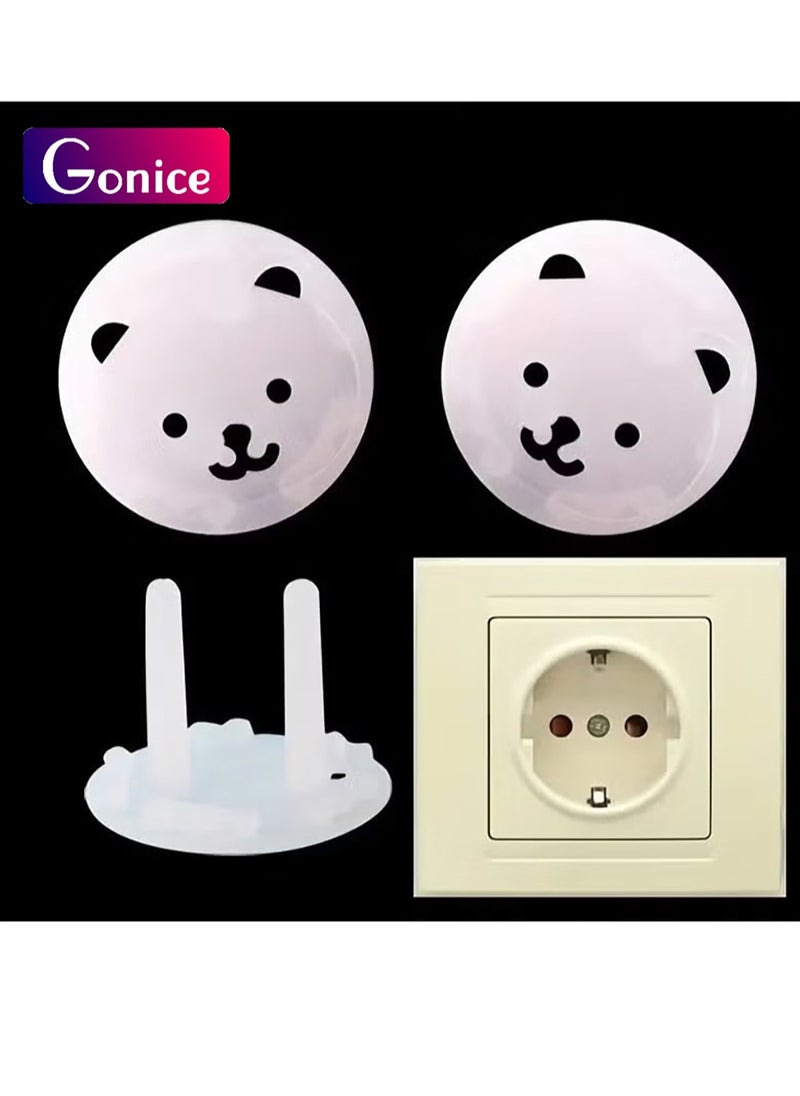 Gonice 4pcs Protection Cover Electric Socket Protection Children Anticollision Guards  - Image 1