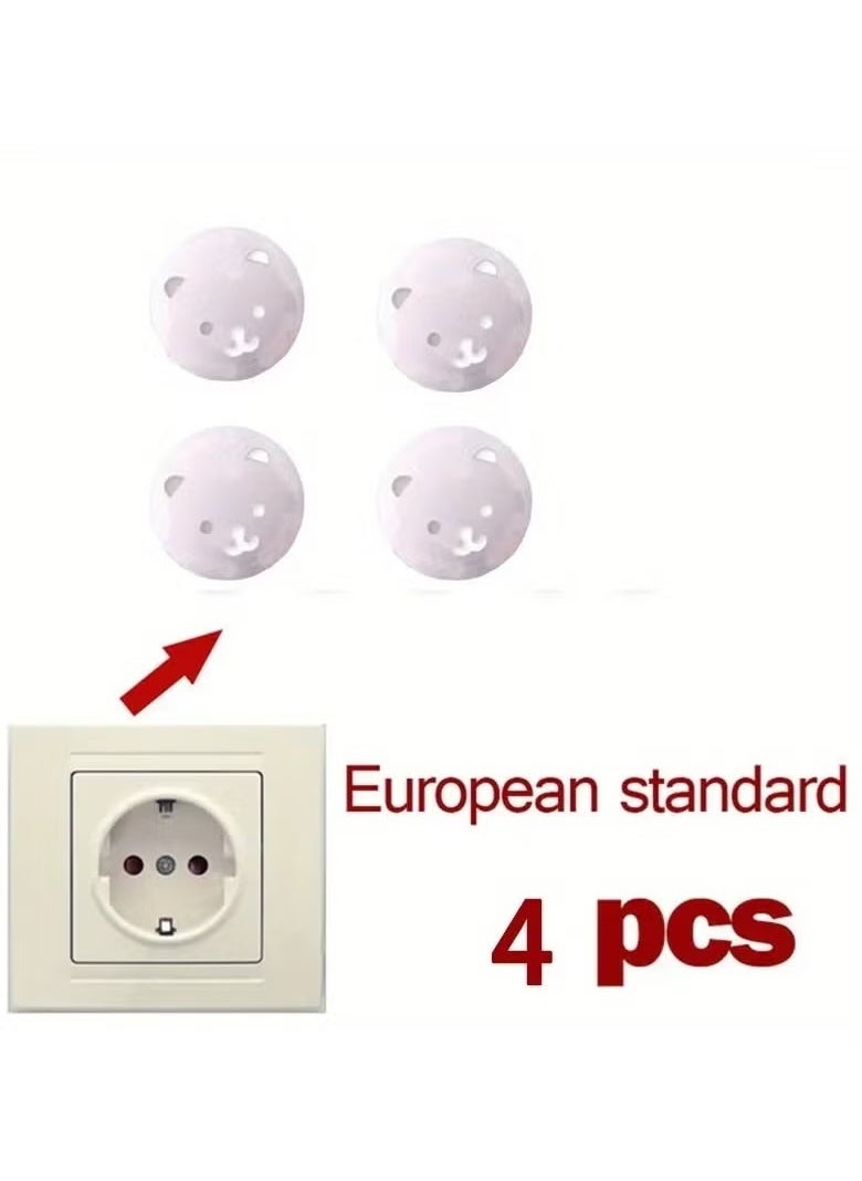 Gonice 4pcs Protection Cover Electric Socket Protection Children Anticollision Guards  - Image 3
