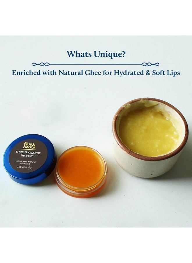 Shubhr Orange Lip Balm & Gloss With Ghee And Natural Vitamin C For Dry Chapped Lips|100% Ayurvedic|Paraben & Sulphate Free| (10G, 10 Herbs) - pzsku/Z57D7E811488900B0DEAEZ/45/_/1733730090/51715cc7-a709-405b-b006-41457a091c89