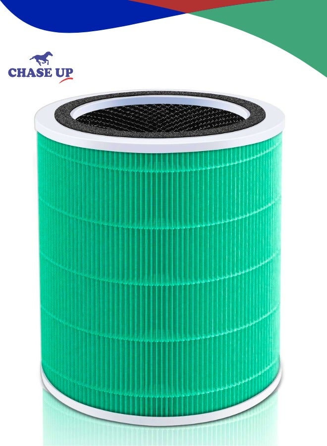 Chase Up Air Purifier Toxin Absorber Replacement Filter, 3-in-1 HEPA, High-Efficiency Activated Carbon, Core400S-RF-TX (LRF-C401-GUS), 1 Pack, Green - Image 1