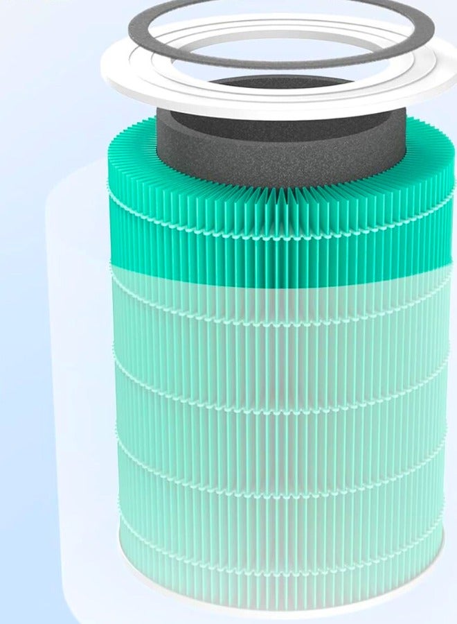 Chase Up Air Purifier Toxin Absorber Replacement Filter, 3-in-1 HEPA, High-Efficiency Activated Carbon, Core400S-RF-TX (LRF-C401-GUS), 1 Pack, Green - Image 2