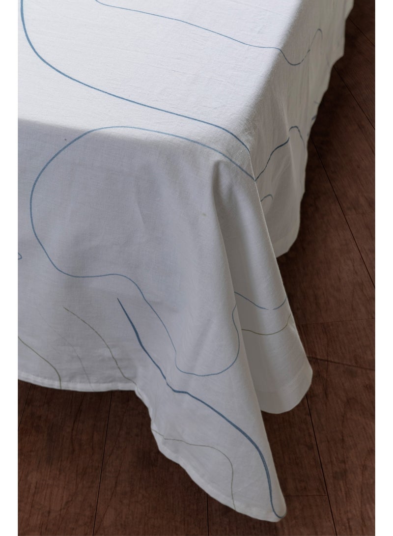 محلة طقم ملاية سرير كينج - 230*250 سم- 100% قطن مصري  ( 180TC) - Image 2