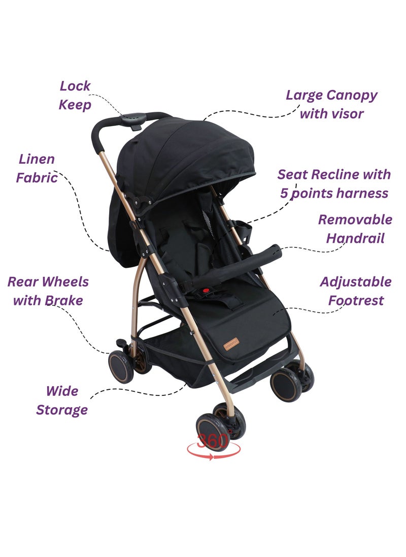 QuickFold Lightweight Practical Baby Stroller - Black - pzsku/Z57D7FF325392468EB71EZ/45/_/1725021620/445b9239-112f-4418-b280-2d199a511e01