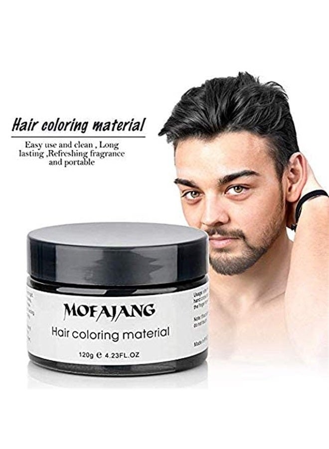 efly شمع لون الشعر المؤقت 4.23 أونصة - كريم تصفيف الشعر الفوري شمع تصفيف الشعر للحفلات وكوسبلاي سهل التنظيف (أسود) - Image 5