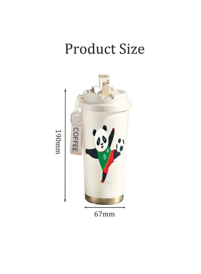 FIFA 520ml World Cup Printed Stainless Steel Insulated Water Bottle Double Wall Vacuum Thermal Flask Leakproof Cup for Hot & Cold Drinks - Image 2