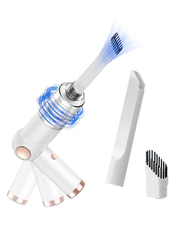 بيرفيي مكنسة كهربائية محمولة للسيارة بقوة شفط عالية تبلغ 6000 باسكال، مكنسة يدوية محمولة وقابلة للشحن لتنظيف الغبار في المنزل والمكتب والفوضى في السيارة وشعر الحيوانات الأليفة - Image 1