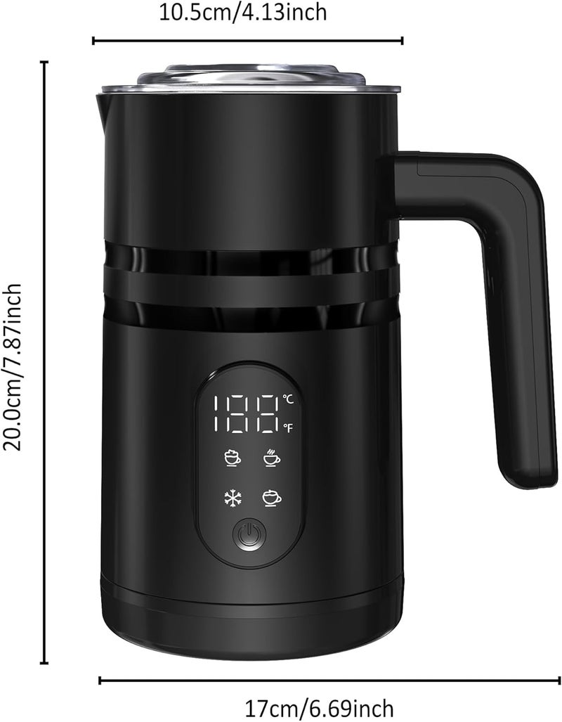 MITCMOLARD Milk Frother, 4 In 1 Milk Steamer and Heater, Automatic Milk Foam Maker, Hot Chocolate Maker, Hot and Cold Foaming Machine for Cappuccino,Hot Chocolate Maker, Temperature Display - Image 2