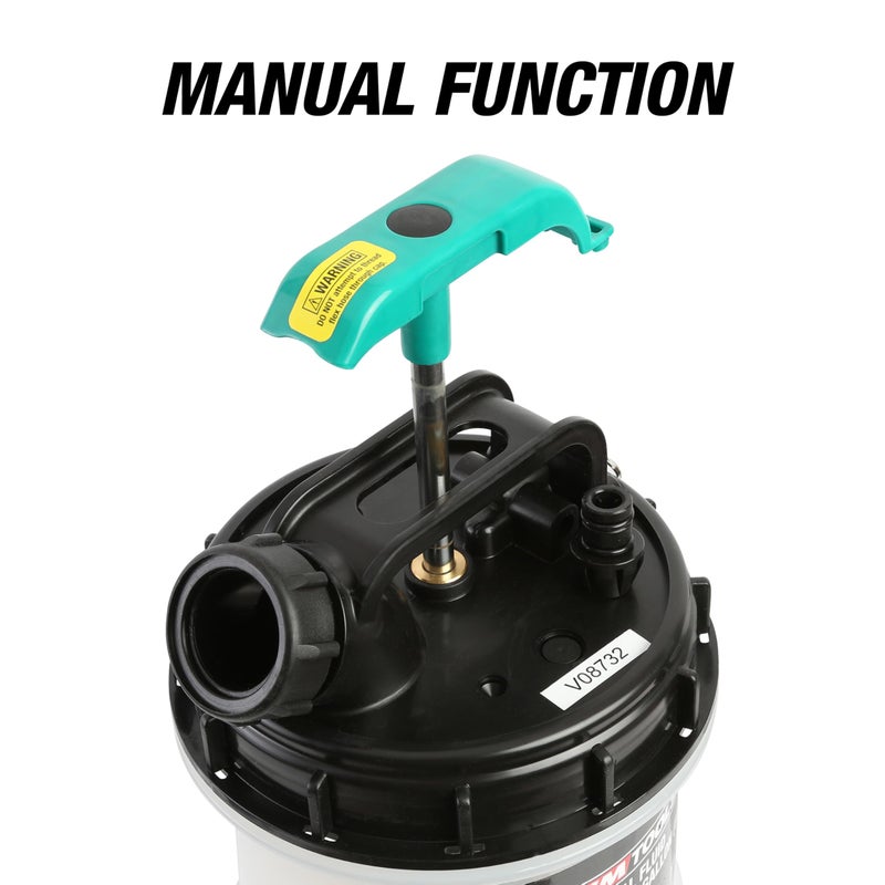 OEMTOOLS 24397 Fluid Extractor Pump, 9.5L Manual Vacuum Oil Changer & Fluid Transfer Pump â€“ Fast Drain Oil, Coolant, Brake & Transmission Fluid â€“ Leak-Free Heavy-Duty Garage Tool - Image 3
