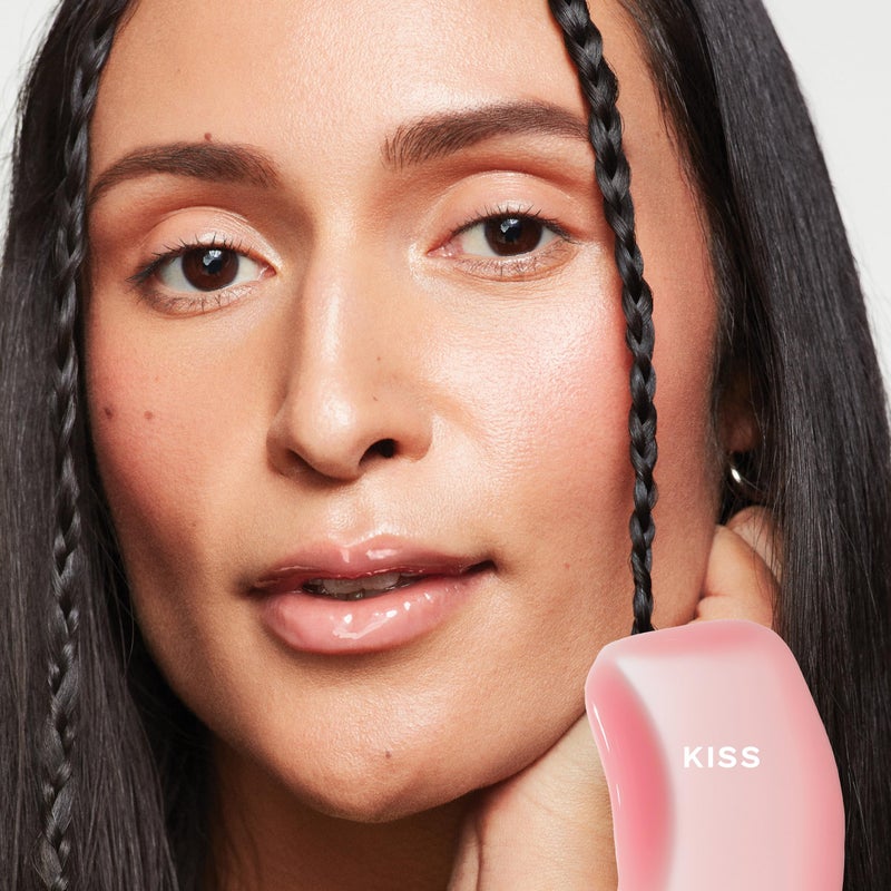 Saie Glossybounce - Hydrating Lip Gloss and Tinted Lip Oil Hybrid with Hyaluronic Acid & Jojoba Oil for Non-Sticky, Ultra-Shiny, Plump & Soft Lips - Everyday Makeup Essential - Kiss (.17 oz) - Image 2