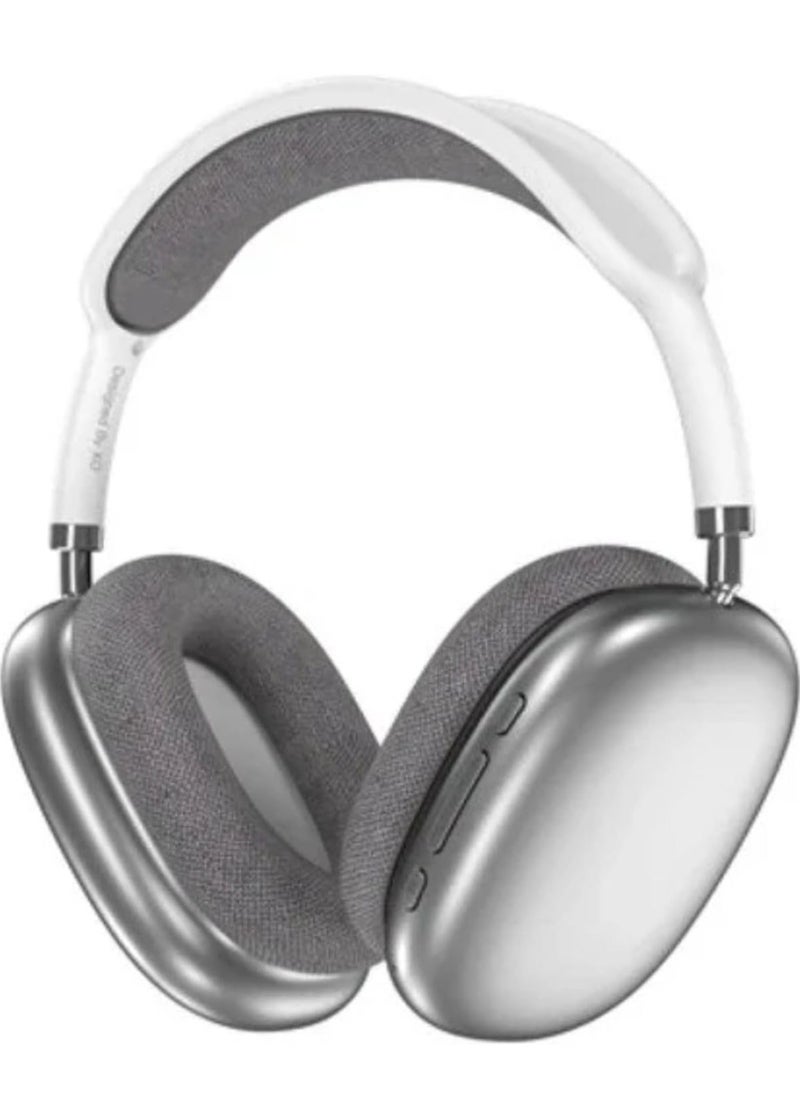 ELTRAZONE - P9 Wireless Bluetooth Headphones – Active Noise Reduction Headset with Stereo Sound for Gaming, Phone, and PC (White) - Image 1