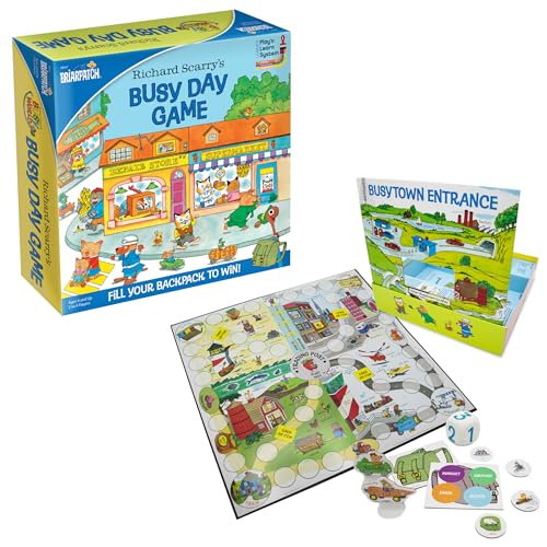Briarpatch Richard Scarrys Busy Day Game Based on Early Reader Books for Preschool Kindergarten and 1st Grade - Image 1