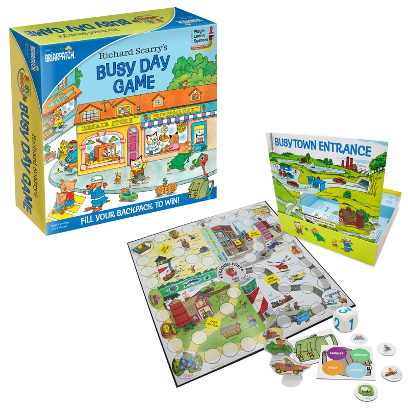 Briarpatch Richard Scarrys Busy Day Game Based on Early Reader Books for Preschool Kindergarten and 1st Grade - Image 2